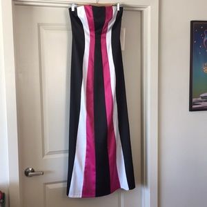 Formal Black and Pink Dress